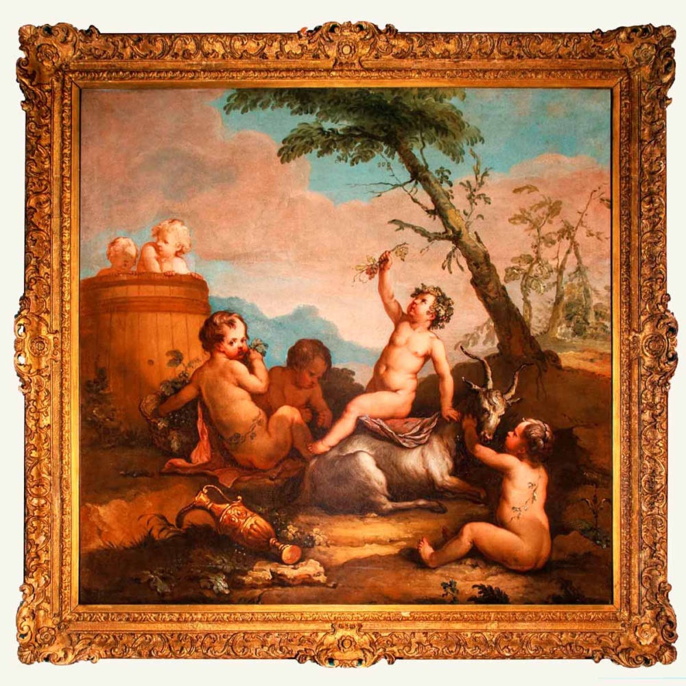 Scena Bucolica con Putti